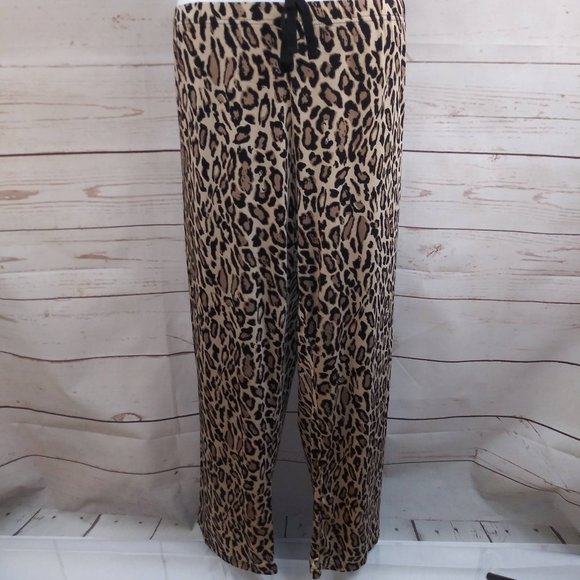 Bobbie Brooks Other - BB Animal Leopard Print Cover Up Lounge Pants 3X